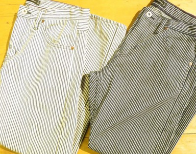 Audience / Hickory Stripe Tapered Denim Pants