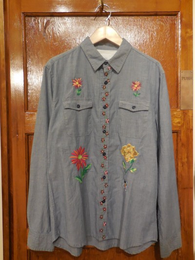 SALE Recommend Item!!!! /CORISCO/Embroider Chambray Shirts
