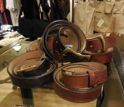 2015AW New Arrival Start!!/ Barns Leather Labo./Benzu Leather Belt "tanned by WYNY Co."