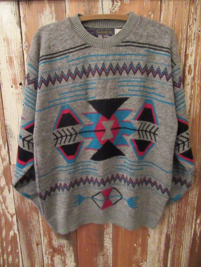 80's DEAD STOCK /Panhandle Slim/ Native pattern sweaters