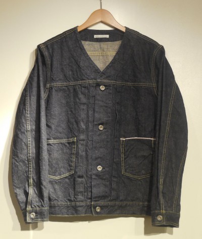 Barns outfitters / No collar Denim Jacket