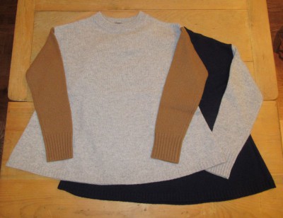 Ladies / Rag sista / 2-tone A-Line Knit sweater