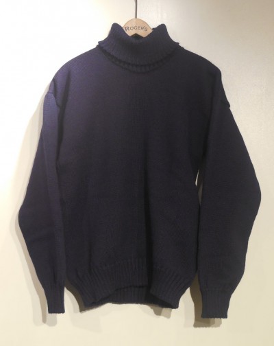 GUERNSEY WOOLLENS / Hi-neck Knit Sweater