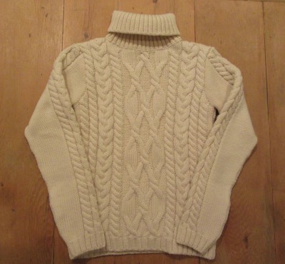 SALE Recommend Item !!!! / Ladies / Kilkeel / Turtle-neck Fishermans Sweater
